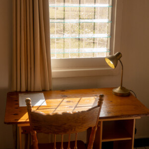 All rooms are equipped with personal workspaces. Wifi is available in most rooms.